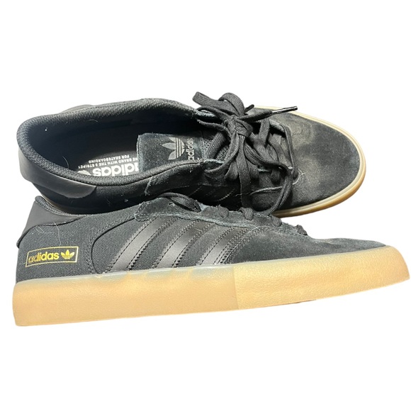 Adidas Sneaker 11 1/2 Black Suede - Picture 1 of 7